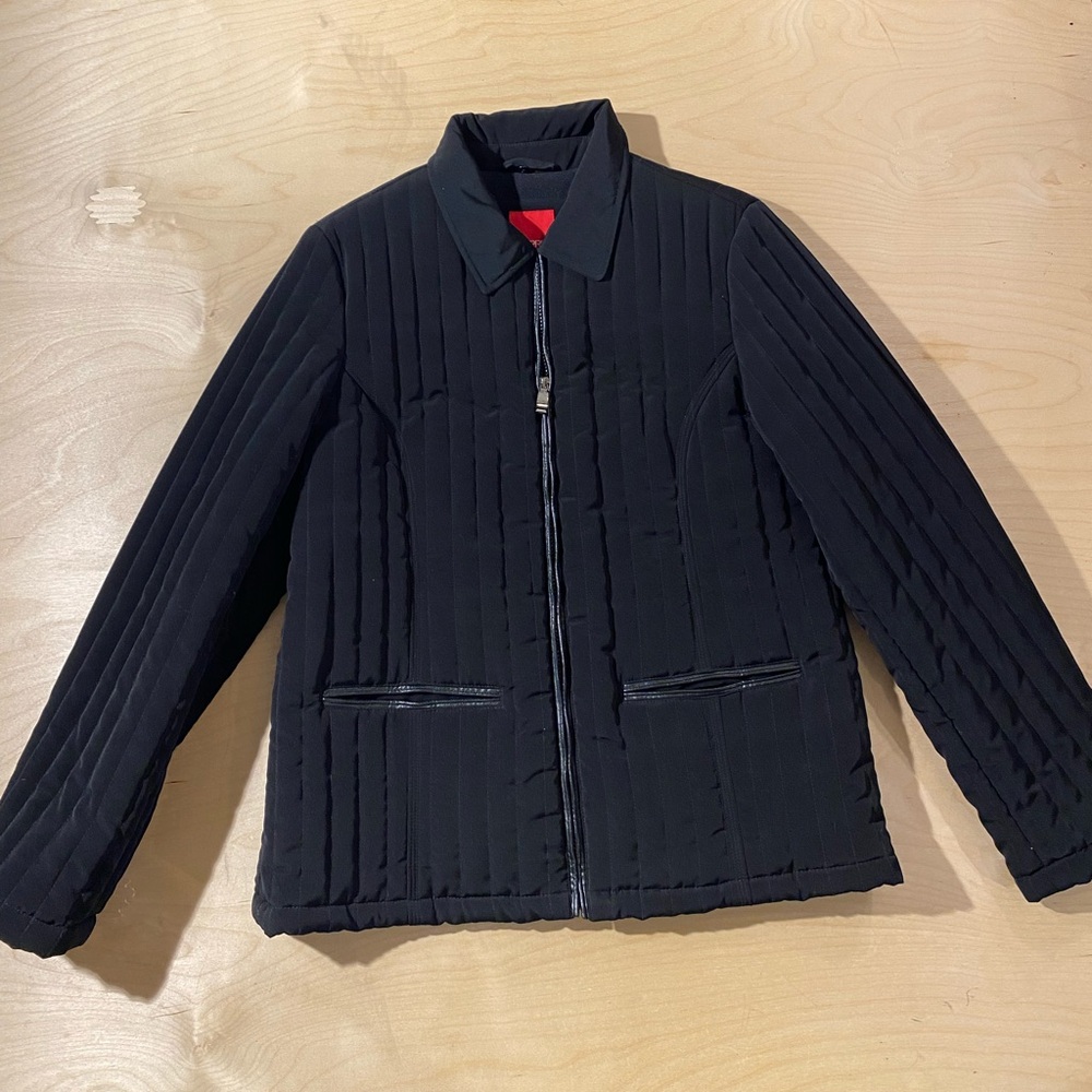 Esprit Black Quilted  Jacket Large (QA)